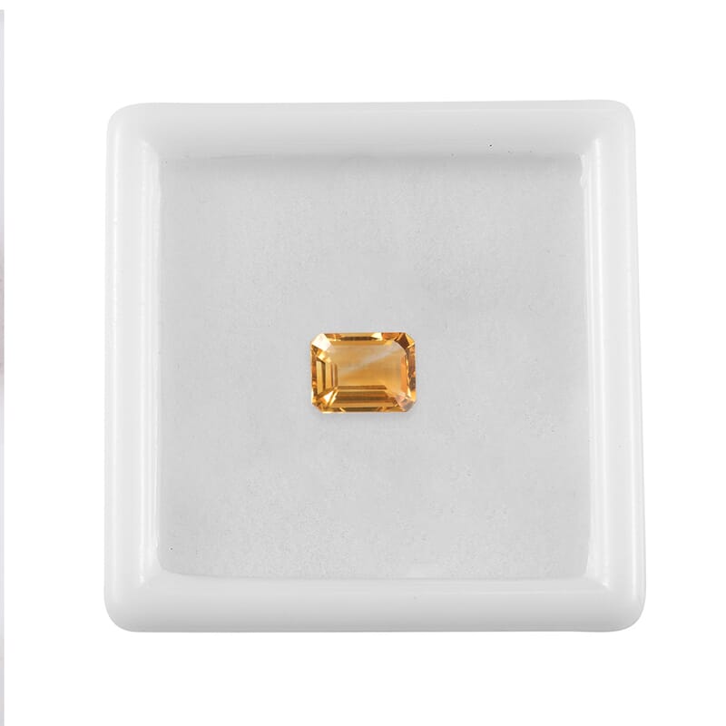 AA Brazilian Citrine (Oct 8x6 mm) 1.12 ctw Loose Gemstone