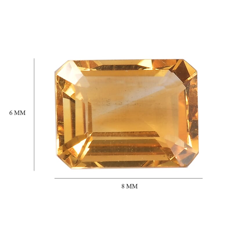 AA Brazilian Citrine (Oct 8x6 mm) 1.12 ctw Loose Gemstone