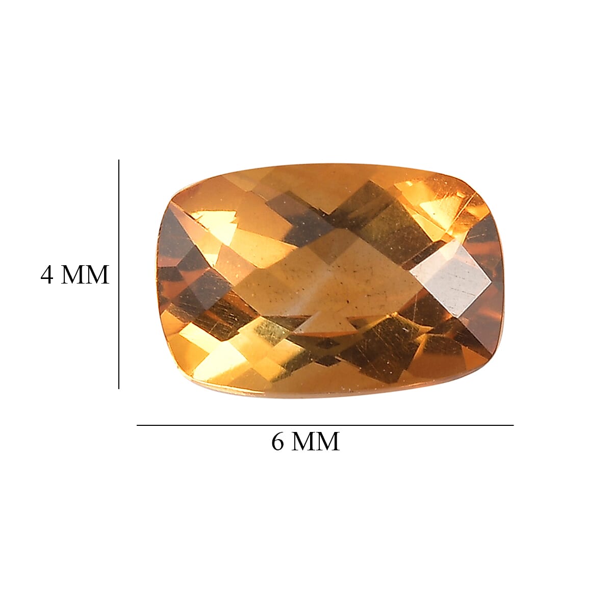 Serra Gaucha Citrine Set of 2 (Cush 6x4 mm) 0.88 ctw Loose Gemstone