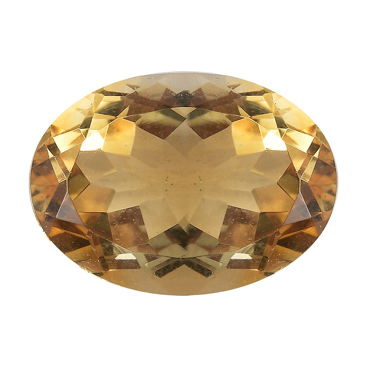 Brazilian Citrine (Ovl 14x10 mm) 4.76 ctw Loose Gemstone