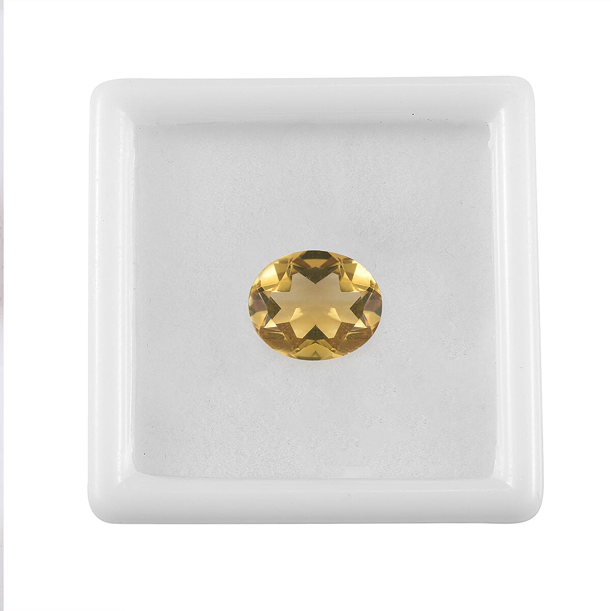 Brazilian Citrine (Ovl 12x10 mm) 4.05 ctw Loose gemstone