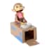 Monkey Piggy Bank (6x3 in) (AA Batteries not Included) image number 2