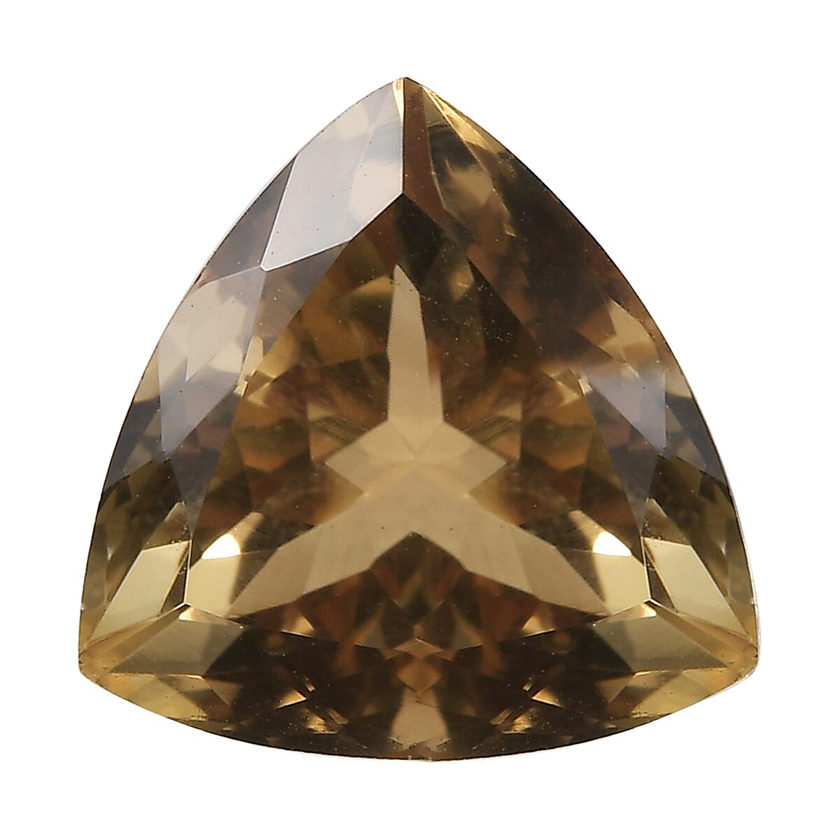 AA Brazilian Citrine (Trl 12 mm) 4.71 ctw Loose Gemstone