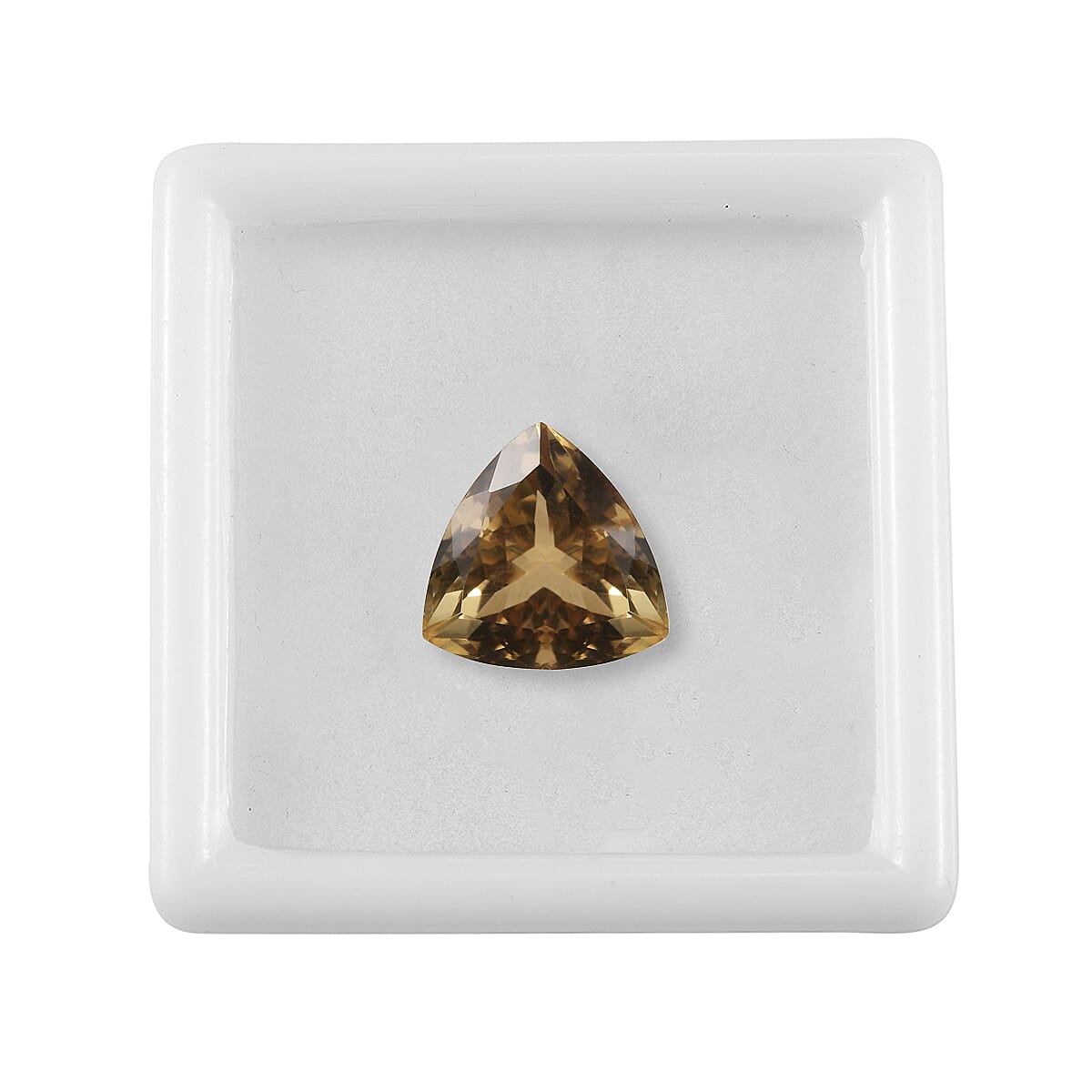 AA Brazilian Citrine (Trl 12 mm) 4.71 ctw Loose Gemstone