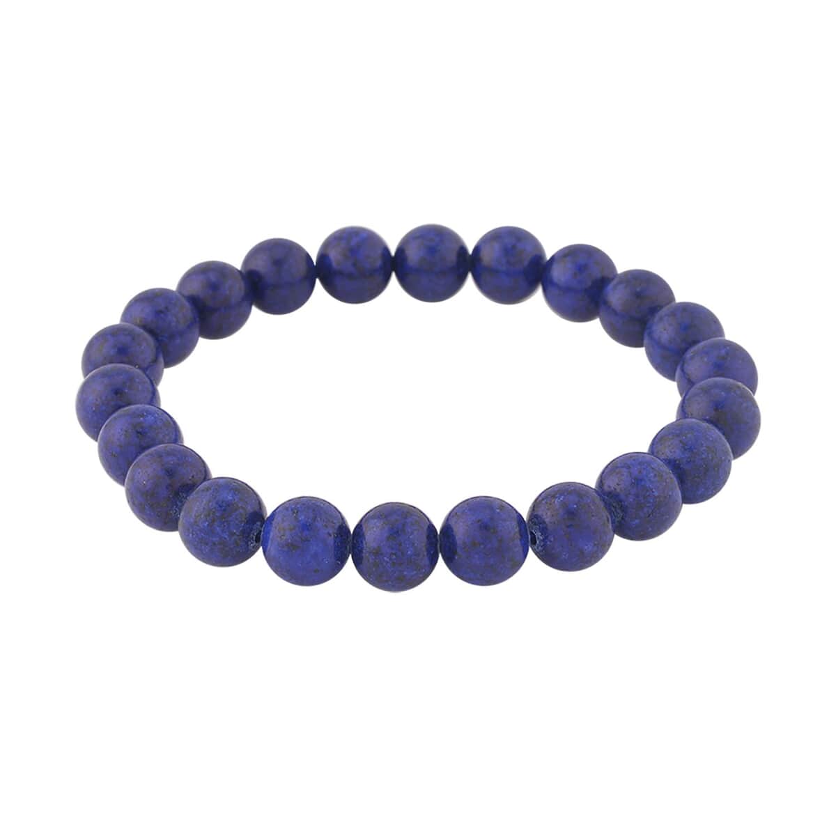 Set of 5 Lapis Lazuli, Wooden Beaded, Faux Leather Anchor Men's Bracelets in Goldtone (Stretch & Adjustable) 183.00 ctw image number 5