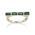 10K Yellow Gold Lab Created Emerald Ring (Size 7) 0.82 ctw image number 0