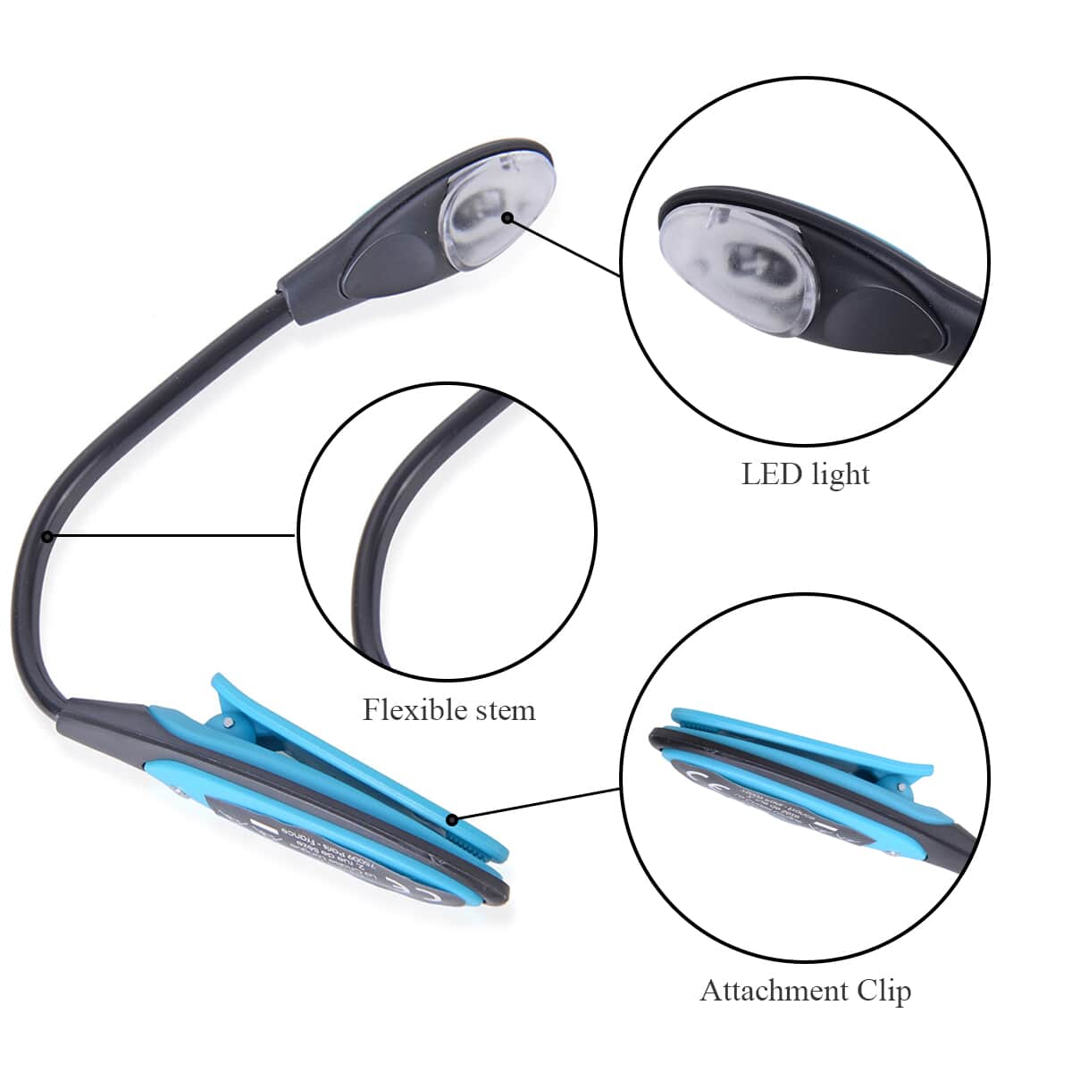 LED 3X Magnifier and Flex Book Lamp Clip image number 3