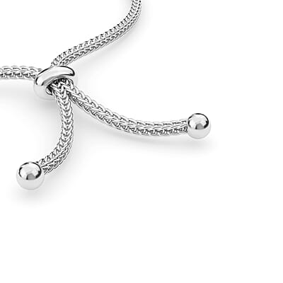 EverTrue Sky Blue Topaz 2.90 ctw Bolo Bracelet in Platinum Bond