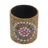 Handcrafted Set of 3 Golden Swirl Beaded Pen with Matching Beaded Pen Pot image number 4
