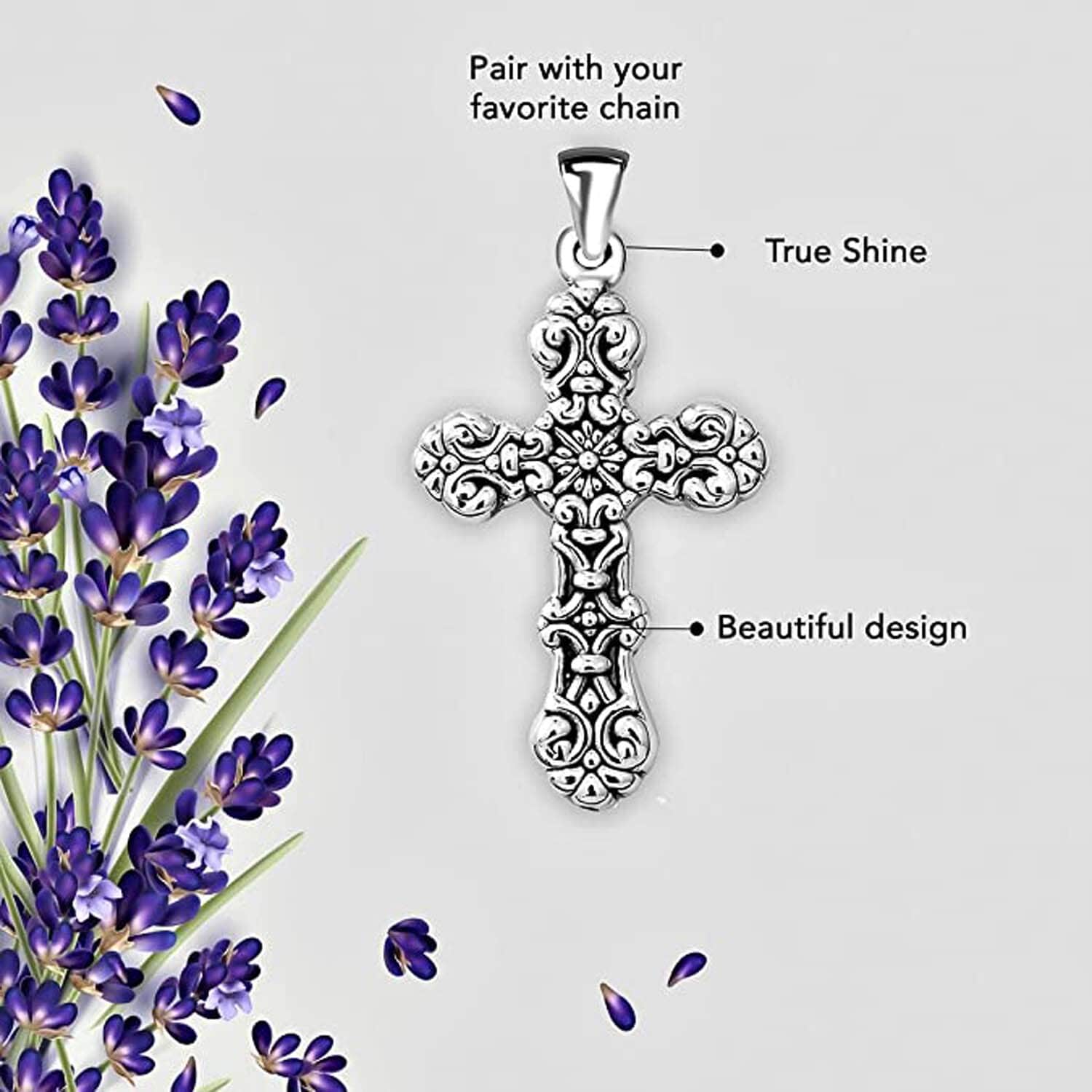 925 sterling silver on sale cross