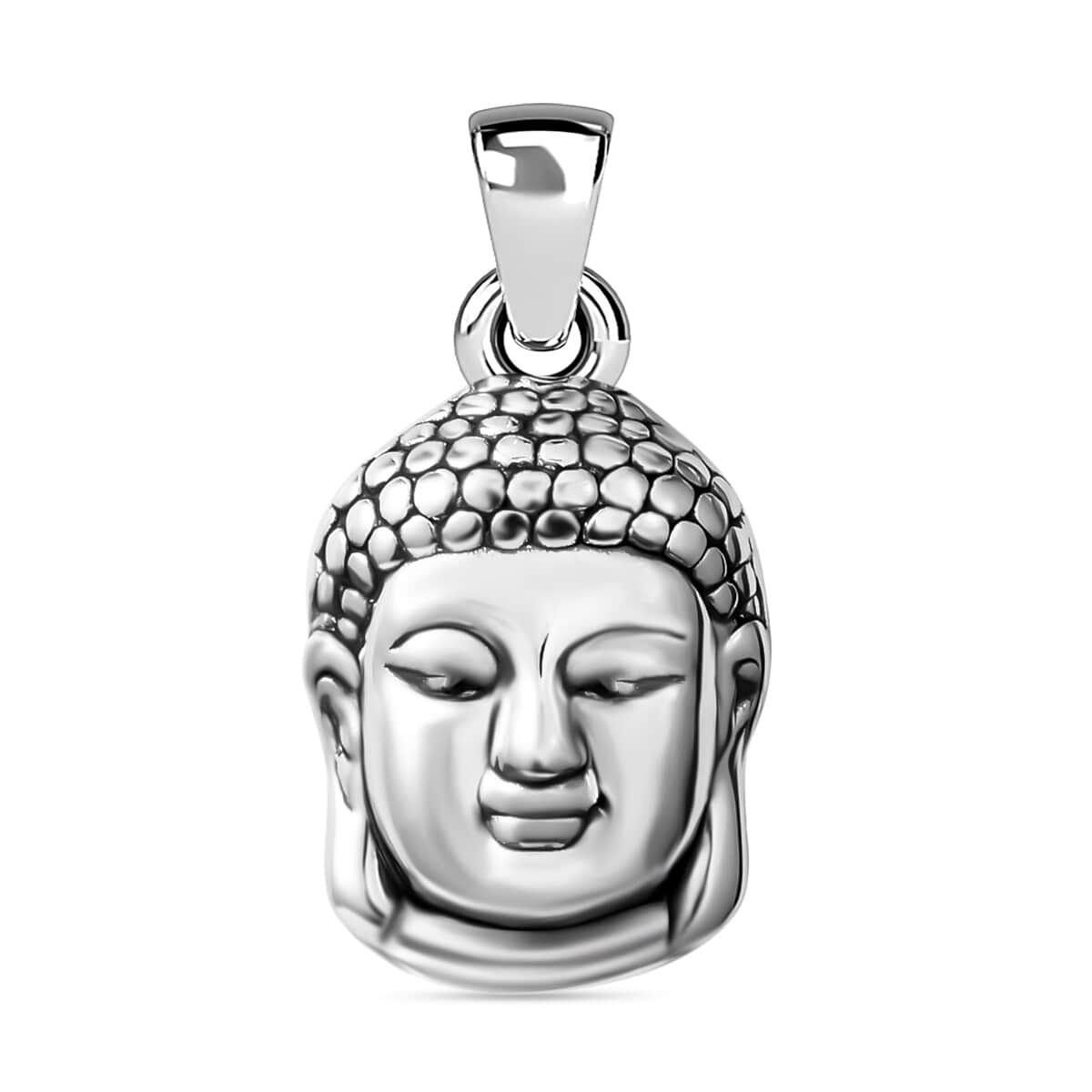 Sterling Silver Buddha Pendant 2.20 Grams image number 0