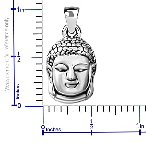 Buddha Pendant without Chain in Sterling Silver 2.20 Grams