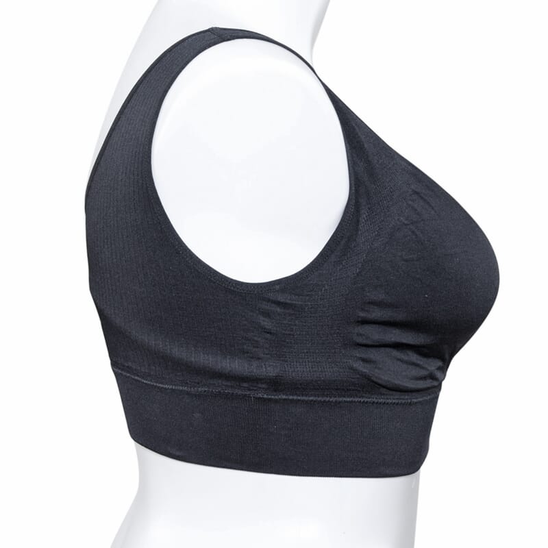 SANKOM Patent Black Wireless Posture Support Bra with Aloe Vera Fibers-M/L
