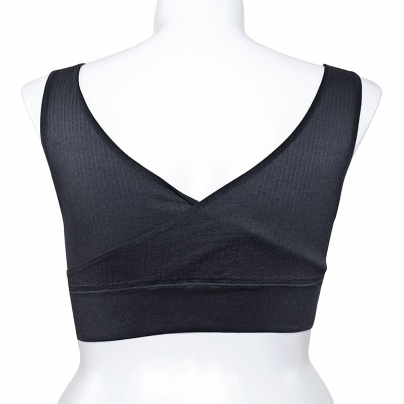 SANKOM Patent Black Wireless Posture Support Bra with Aloe Vera Fibers-M/L
