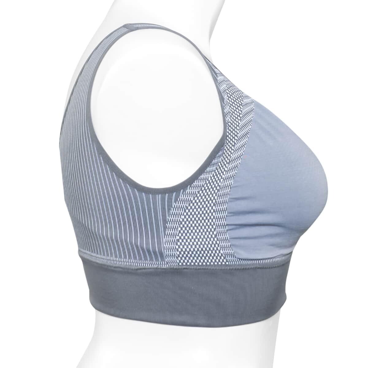 SANKOM-Gray Support & Posture Bra with Bamboo Fibers (M/L) image number 1