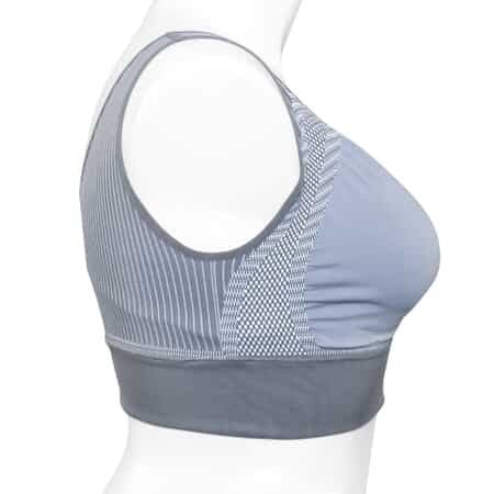 SANKOM Patent Gray Wireless Posture Support Bra with Bamboo Fibers - L/XL image number 1