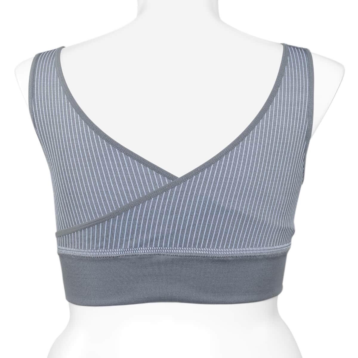 SANKOM Patent Gray Wireless Posture Support Bra with Bamboo Fibers - L/XL image number 3