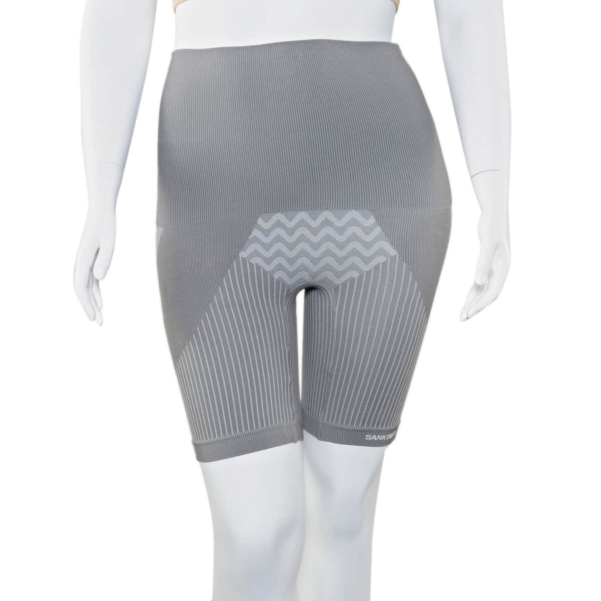 SANKOM Patent Mid-Thigh Shaper with Bamboo Fibers - XXL | Gray  image number 0