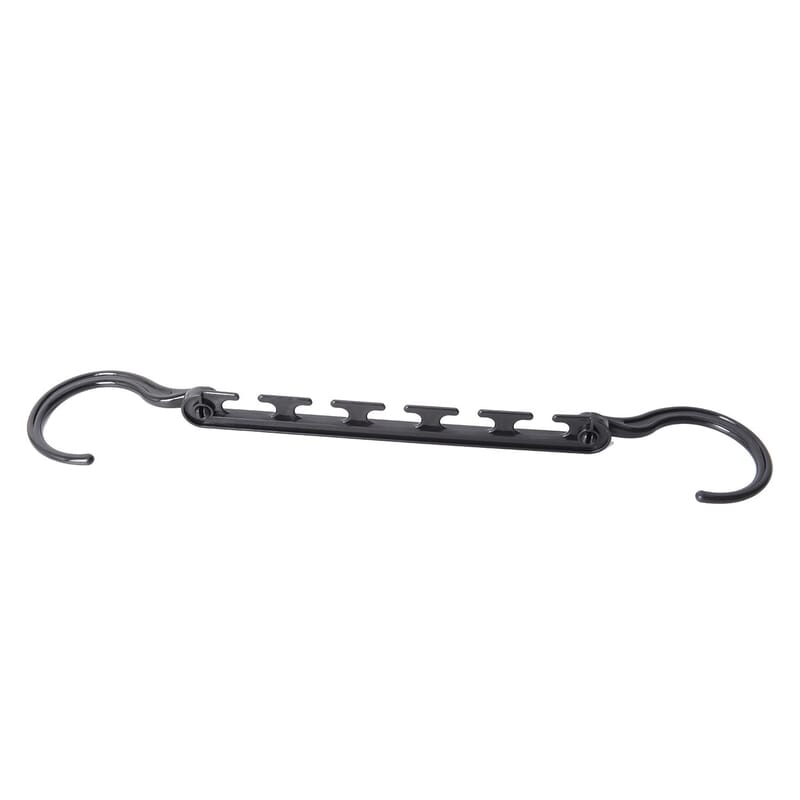 Set of 2 8pc Space Saving Hangers -Black (Holds up to 30 lbs)