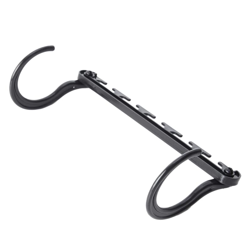 Set of 2 8pc Space Saving Hangers -Black (Holds up to 30 lbs)