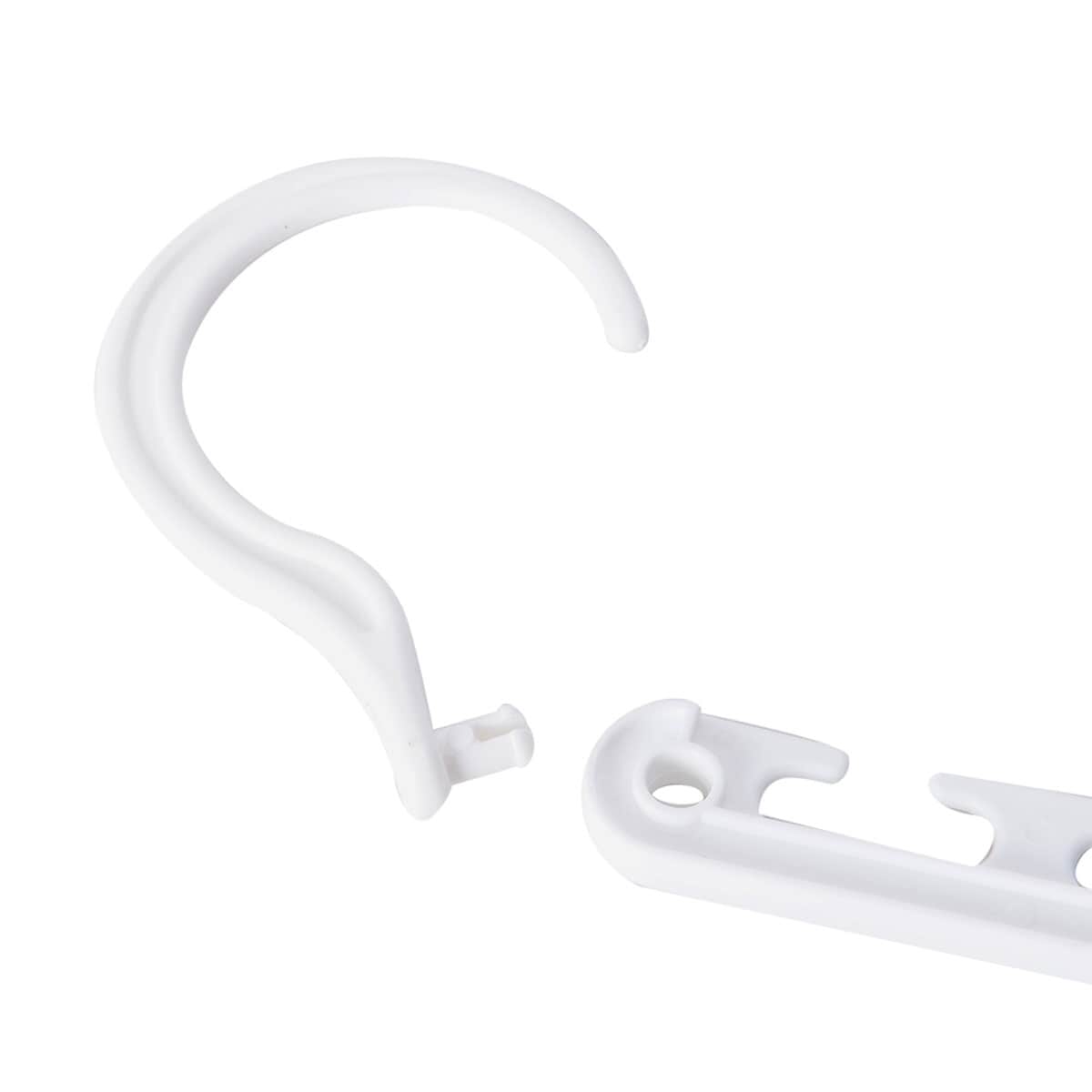 Set of 8 Space Saving Hangers -White (Holds up to 30 lbs) image number 5