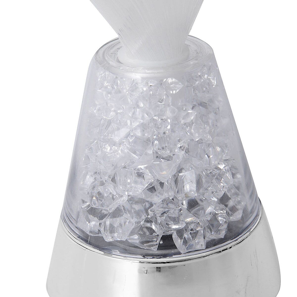 Set of 2 White Mini Fiber Optic Light (3xAAA Batteries Not Included)