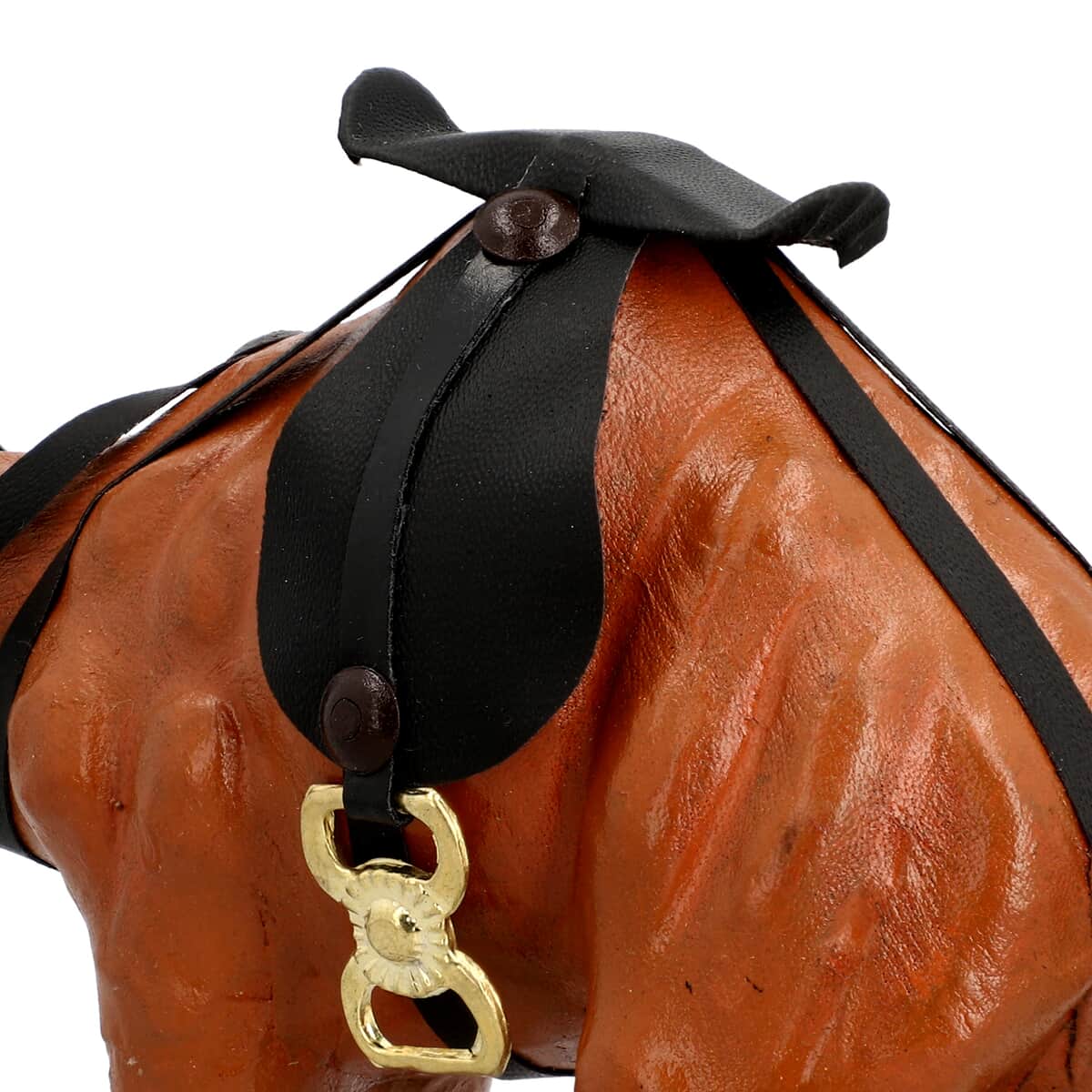 Handcrafted Genuine Leather Camel Statue image number 6
