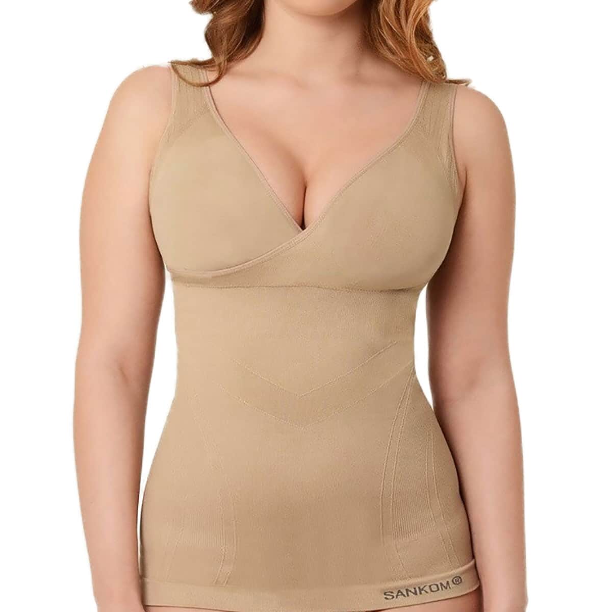 SANKOM Patent Classic Shaping Camisole with Bra - XXXL | Beige image number 0