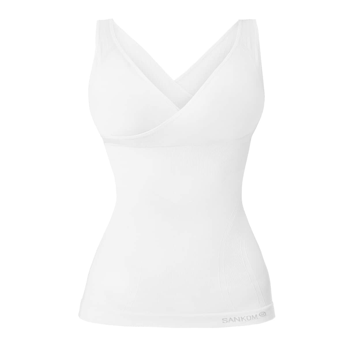 SANKOM Patent Classic Shaping Camisole with Bra - L/XL | White image number 0
