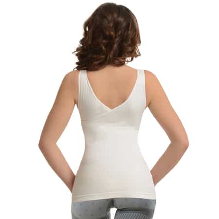 SANKOM Patent Classic Shaping Camisole with Bra - XL/XXL | White image number 2