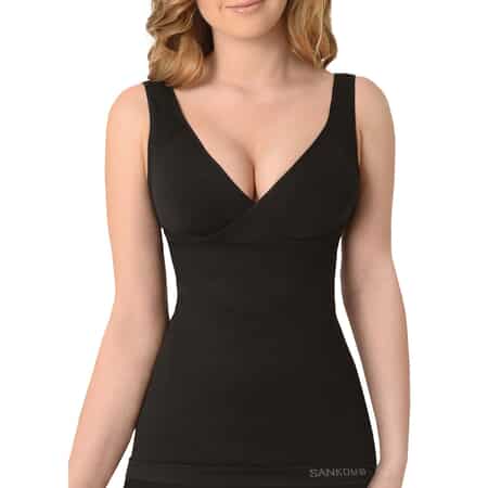 SANKOM Patent Classic Shaping Camisole with Bra - L/XL | Black image number 0
