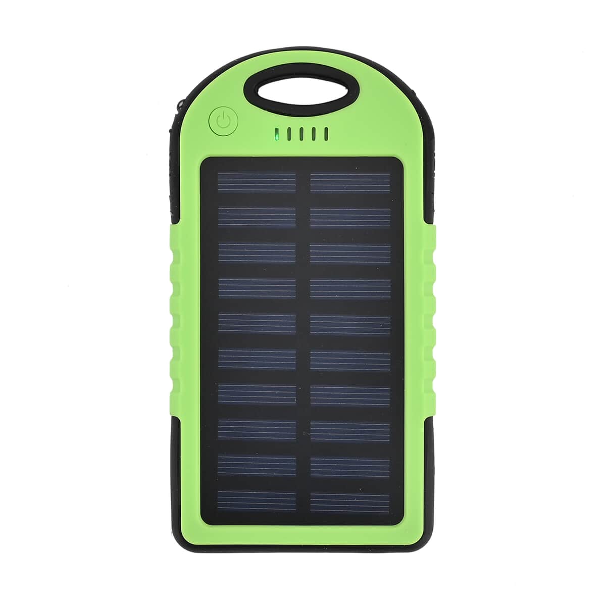 Homesmart Lime Green Carabiner Solar 5000 mAh Battery Charger with USB & Emergency LED Torch image number 2