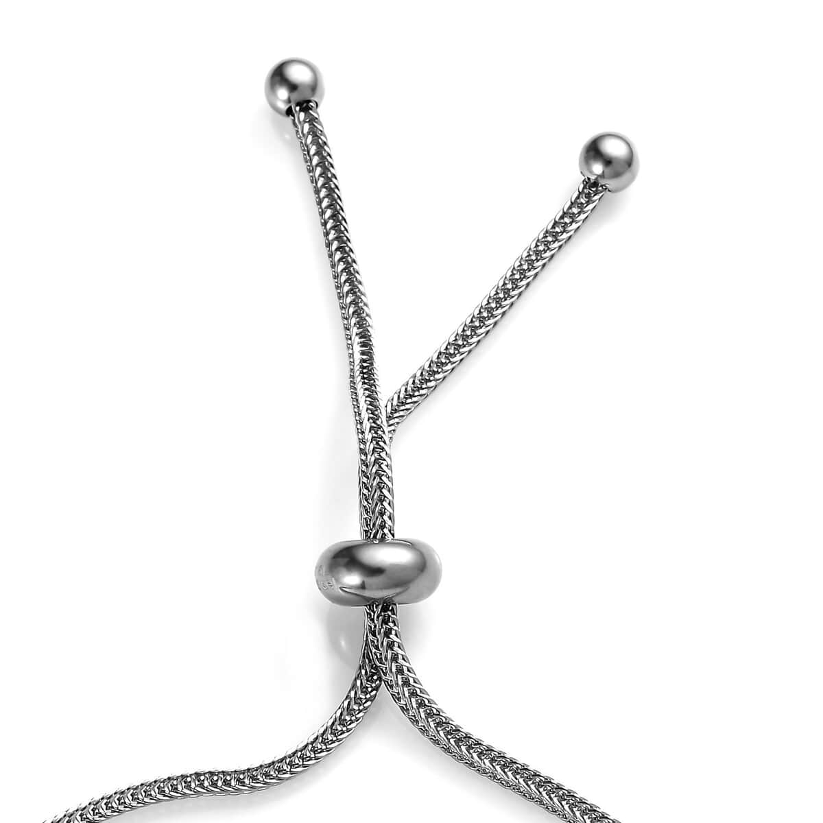 Karis Multi Gemstone Bolo Bracelet in Platinum Bond and Stainless Steel 2.15 ctw image number 5