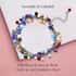 Multi Color Murano Style Beaded Charm Anklet 9-11 Inches in Stainless Steel image number 3