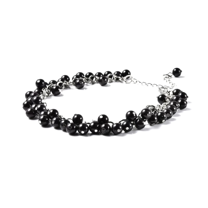 Mozambique Garnet Anklet in Stainless Steel (9 in) 75.00 ctw