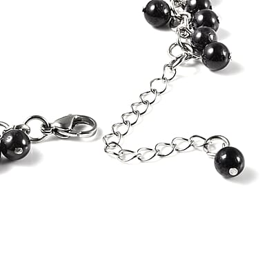 Mozambique Garnet Anklet in Stainless Steel (9 in) 75.00 ctw