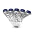 Karis Lapis Lazuli Openwork Elongated Ring in Platinum Bond (Size 10.0) 3.25 ctw image number 5