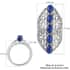 Karis Lapis Lazuli Openwork Elongated Ring in Platinum Bond (Size 10.0) 3.25 ctw image number 7