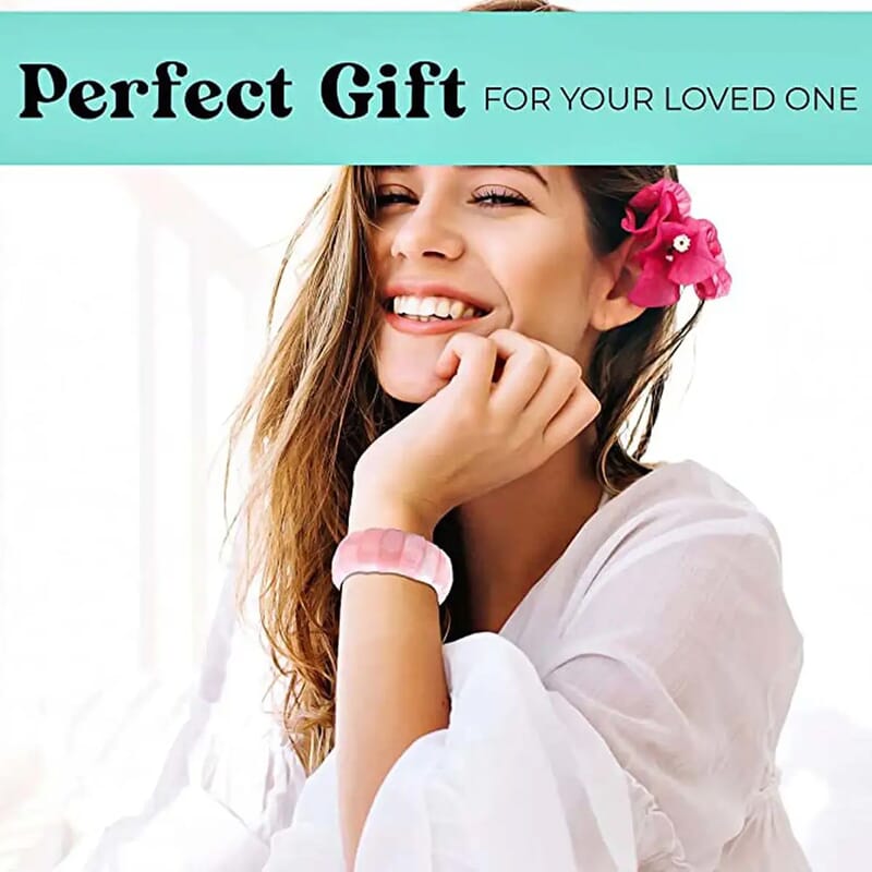 Galilea Rose Quartz 421.00 ctw Boho Block Bracelet, Stretch Bracelet For Women, Jewelry Gifts For Women