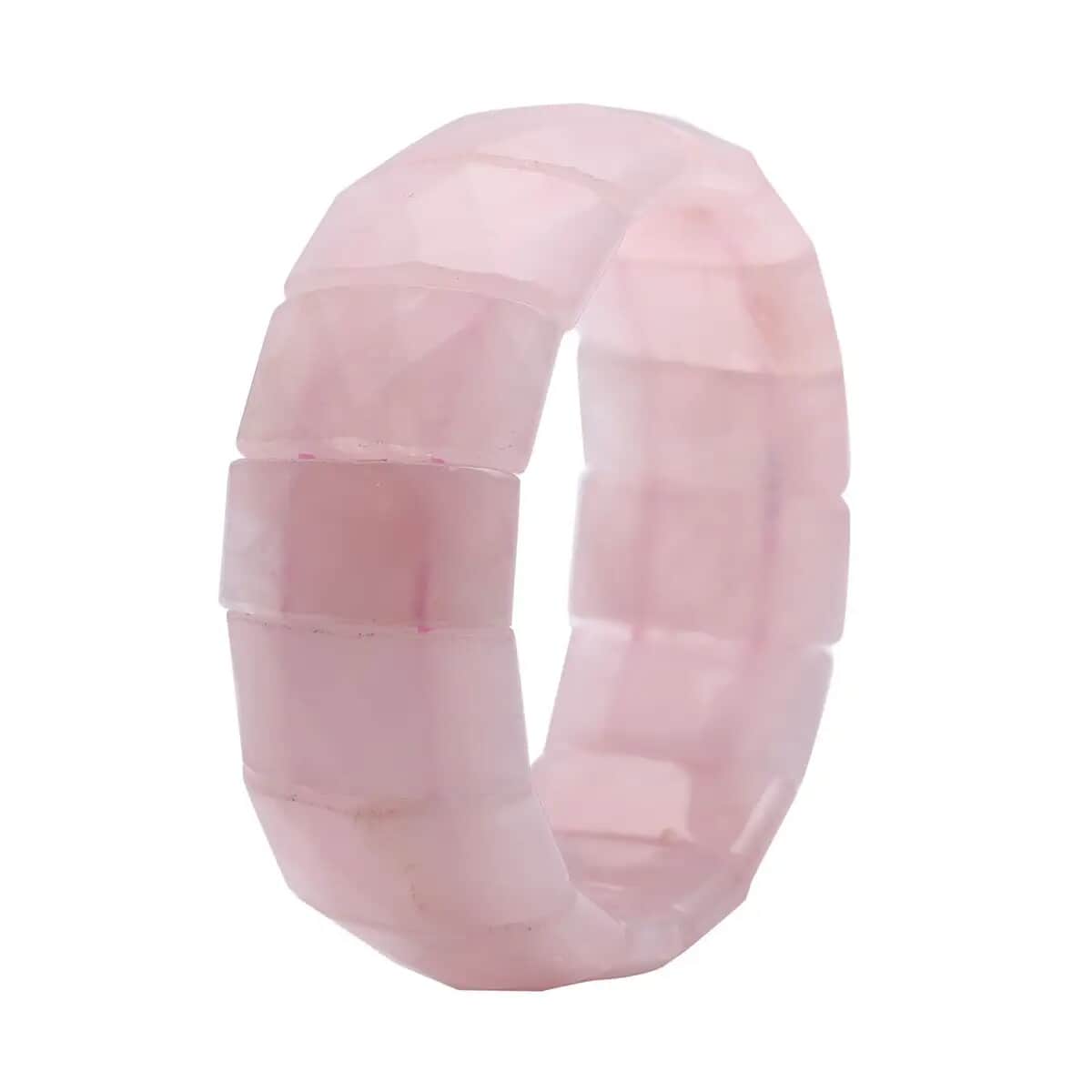 Galilea Rose Quartz 421.00 ctw Boho Block Bracelet, Stretch Bracelet For Women, Jewelry Gifts For Women image number 5