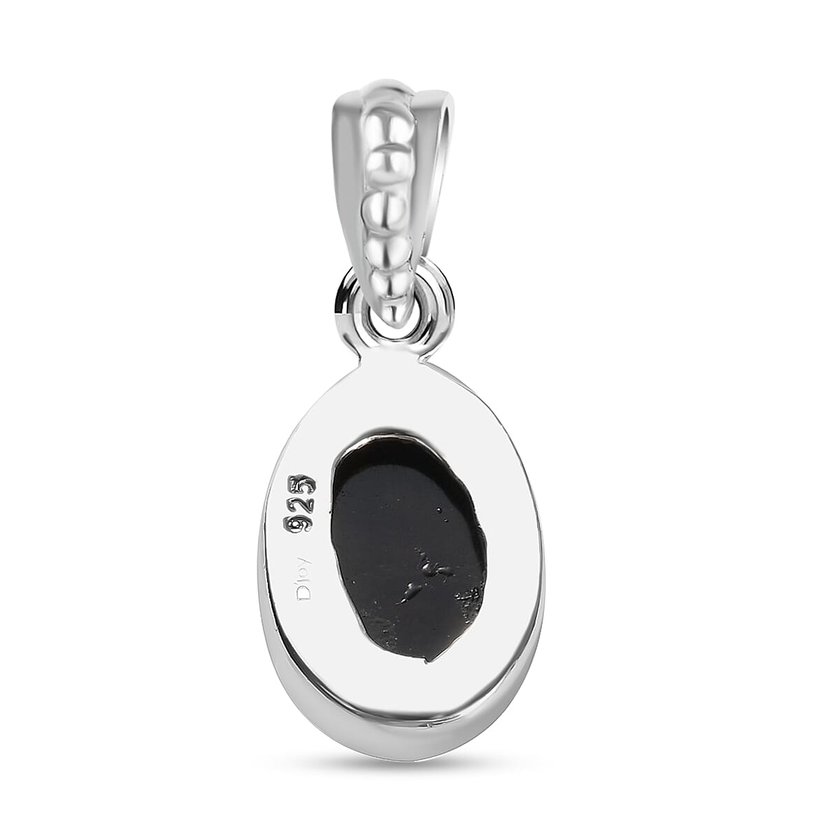 Artisan Crafted Mexican Velvet Obsidian Pendant in Sterling Silver 4.25 ctw