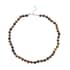 South African Tiger's Eye Beaded Stretch Bracelet, Earrings and Necklace (18.00 In) in Sterling Silver 281.50 ctw image number 2