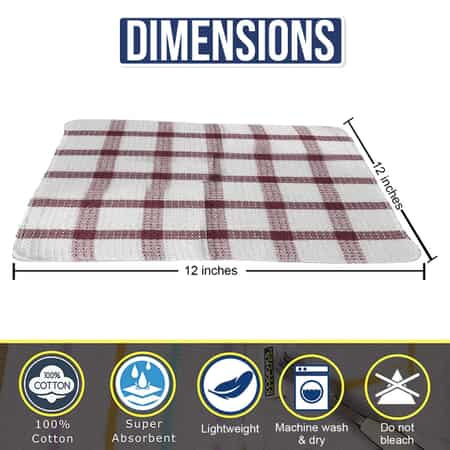 100% Bamboo Kitchen Dish Cloths,White Washcloths Dish Towels,Dish Rags(12 x  12 Inch), Ultra Absorbent Better Than Cotton (White-2 Pack)