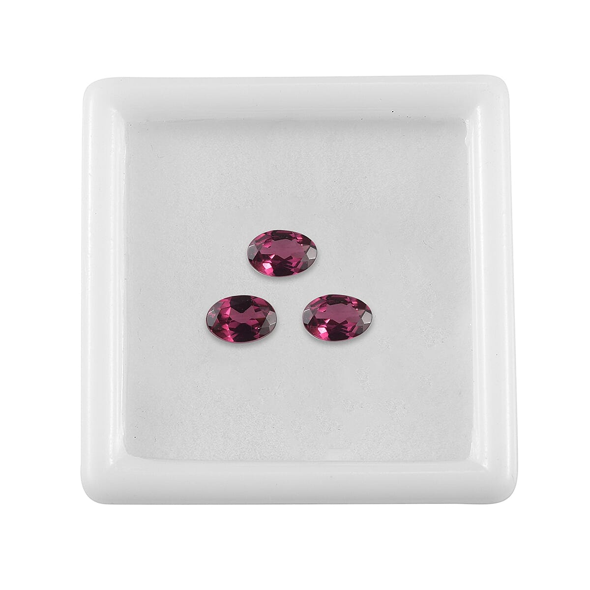 Orissa Rhodolite Garnet Set of 3 (Ovl 6x4 mm) 1.34 ctw Loose Gemstone