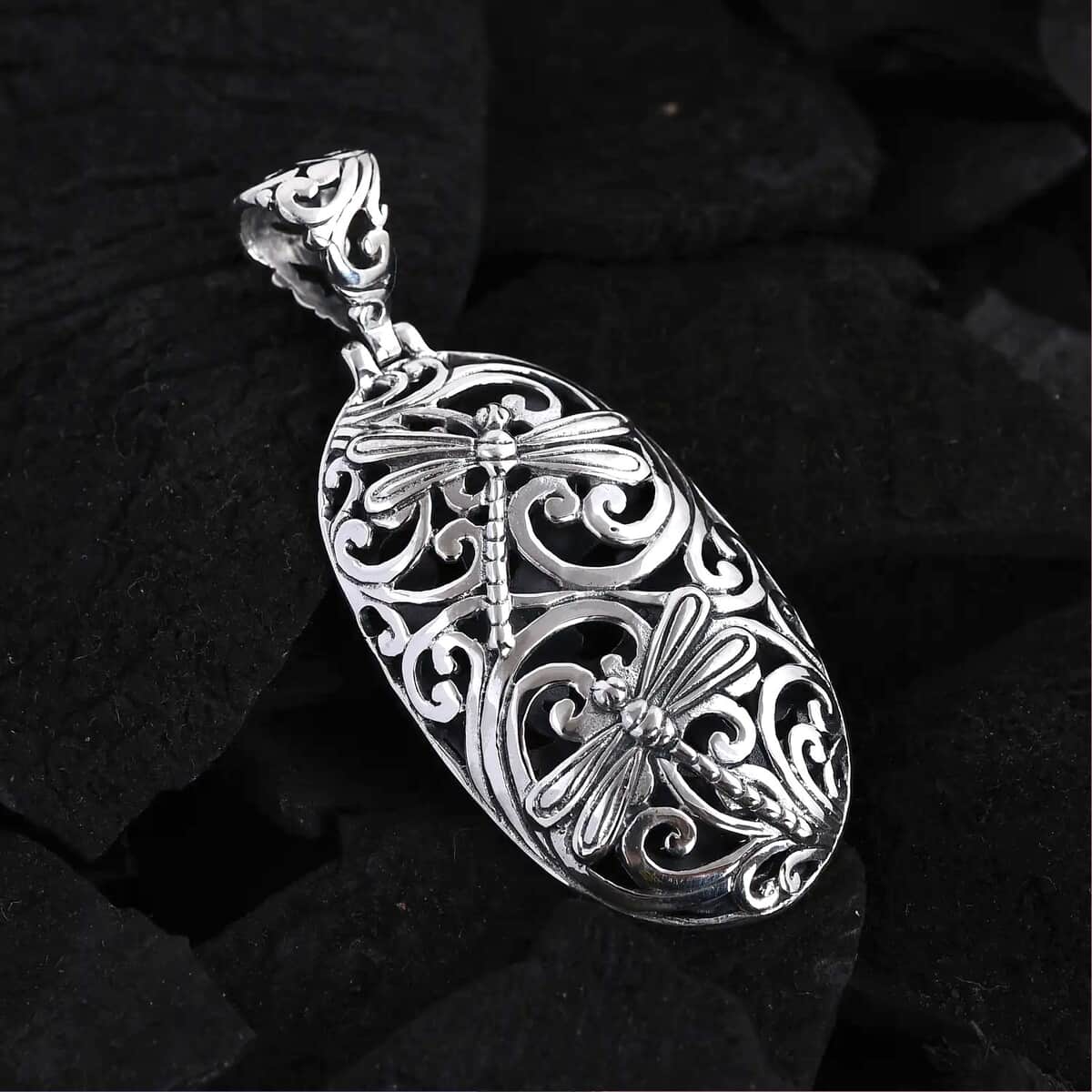 BALI LEGACY Dragonfly Pendant in Sterling Silver 6.8 Grams image number 1