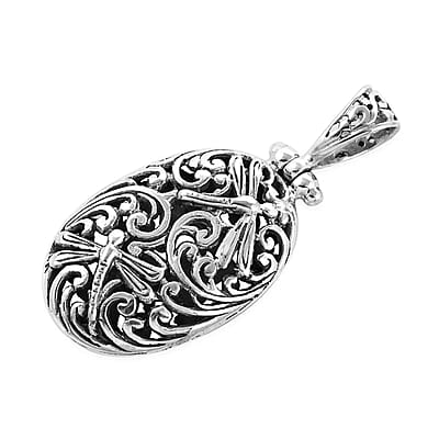 Bali Legacy Sterling Silver Dragonfly Pendant without Chain 5.50 Grams