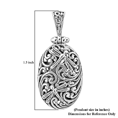 Bali Legacy Sterling Silver Dragonfly Pendant without Chain 5.50 Grams