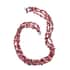 Multi Wear Indian Garnet, Seed Bead Earrings, Triple Strand Magnetic Clasp Bracelet 8 In and Magnetic Clasp Necklace 20 In in Silvertone 404.50 ctw image number 2