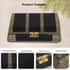 Black Faux Leather Oxidized Jewelry Box with Scratch Protection Interior image number 2