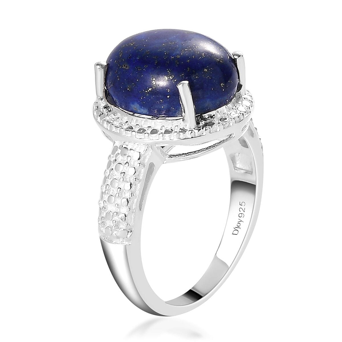 D'Joy Lapis Lazuli 5.85 ctw Ring In Sterling Silver, Solitaire Engagement Rings, Fashion Ring For Women (Size 8.0)